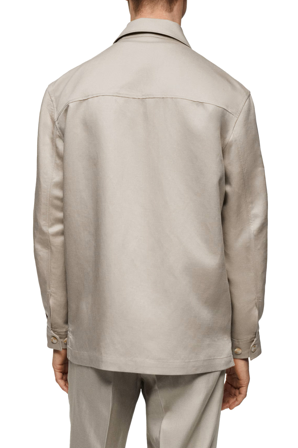 Мужской Mango Man Рубашка UENO4 с карманами (цвет ), артикул 67016315 | Фото 4