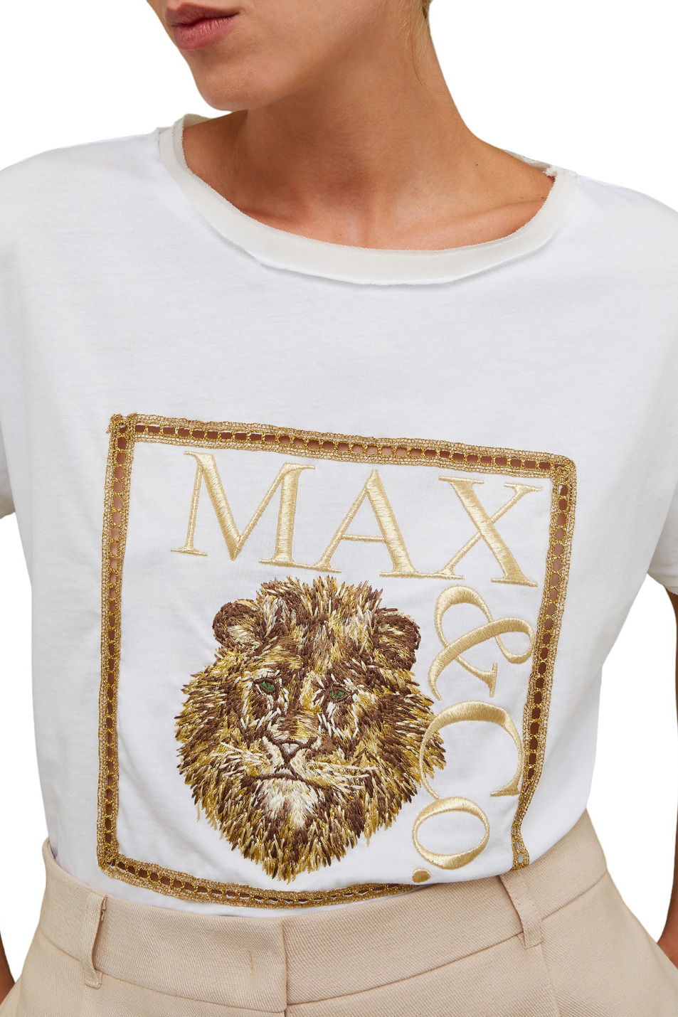 Женский MAX&Co. Футболка DREAMTEE с вышивкой (цвет ), артикул 2416941018 | Фото 5