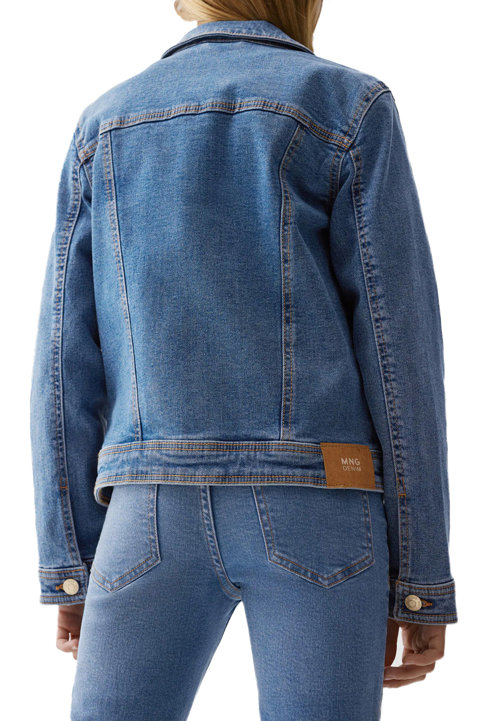 Девочкам Mango Kids Куртка джинсовая ALLEGRA (цвет ), артикул 47021501 | Фото 3