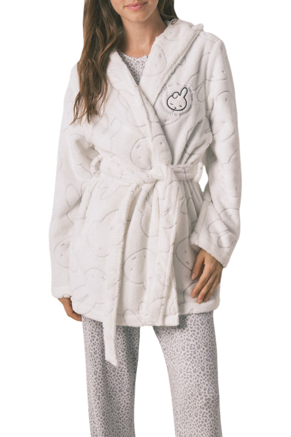 Женский Women'secret Халат из флиса с принтом (цвет ), артикул 4412202 | Фото 1