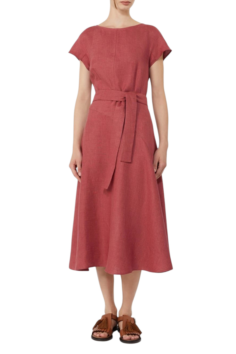 Женский Weekend Max Mara Платье ESORDIO из льна (цвет ), артикул 2615221052 | Фото 3