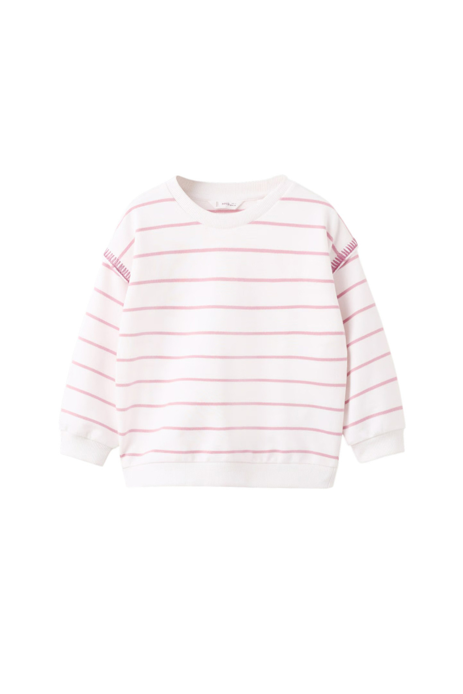 Девочкам Mango Kids Свитшот CONTRAST в полоску (цвет ), артикул 27015148 | Фото 1