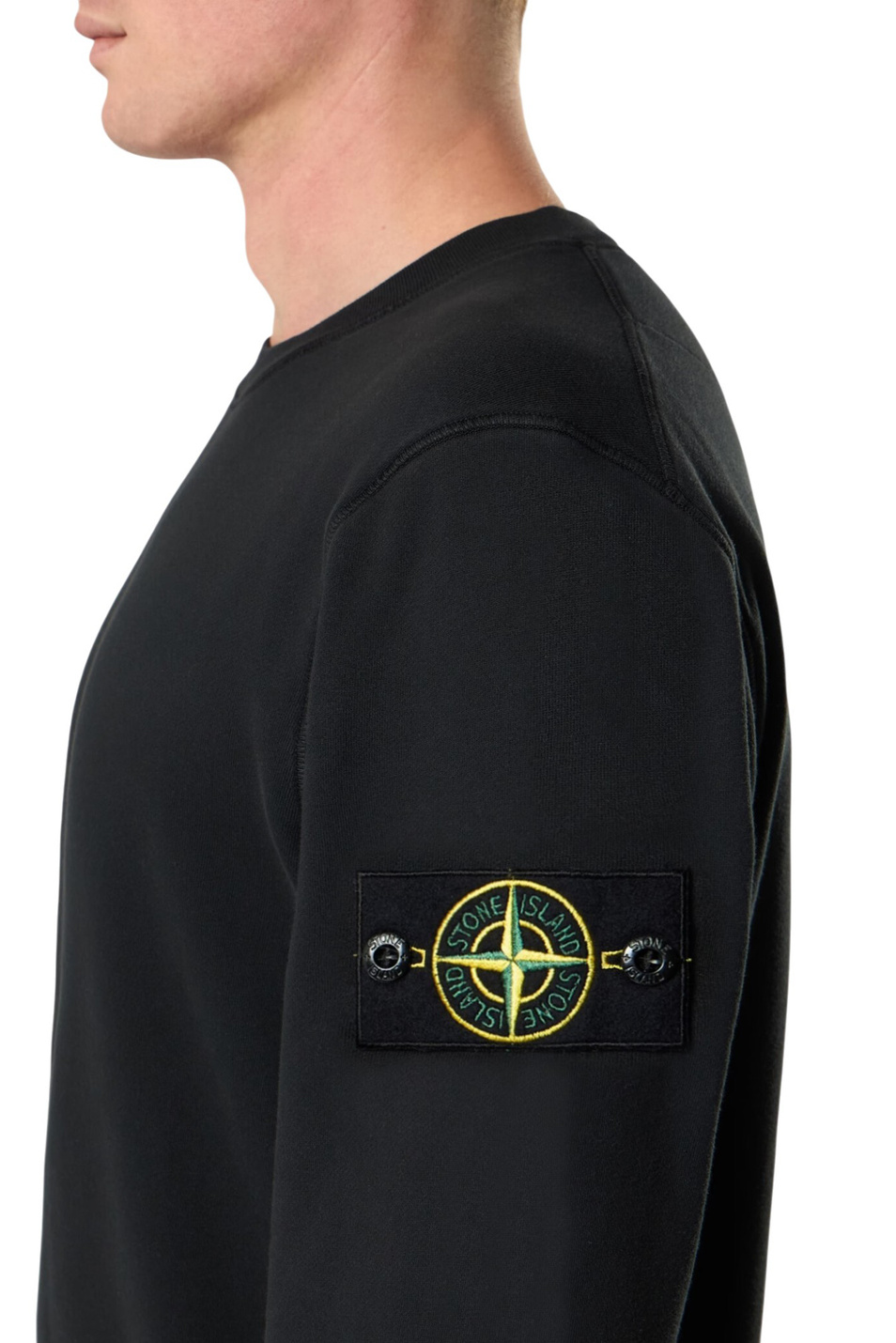 Мужской Stone Island Свитшот хлопкового флиса (цвет ), артикул L1S156100060-S0051 | Фото 5