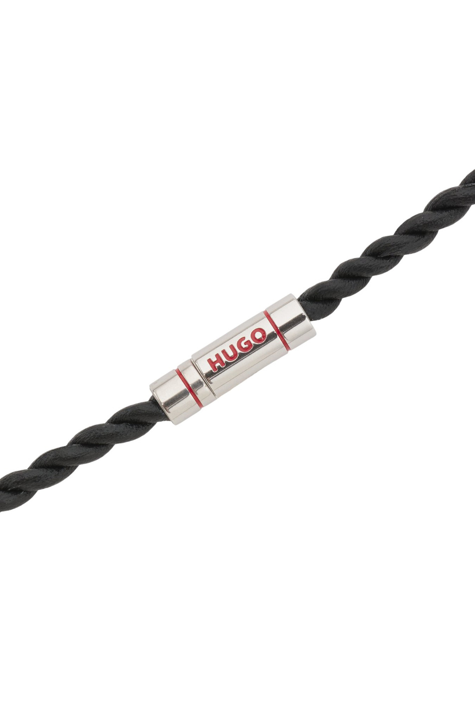 Браслет из натуральной кожи|Основной цвет:Черный Мужской HUGO Браслет из натуральной кожи (цвет ), артикул 50552596 | Фото 2