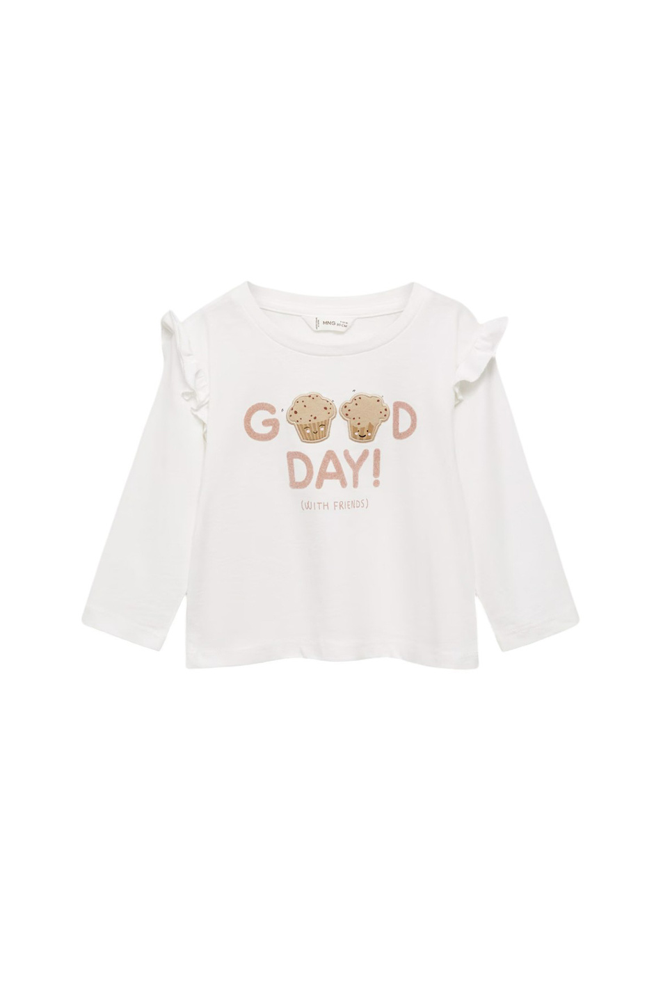 Малышкам девочкам Mango Kids Джемпер MUFFIN с рюшами (цвет ), артикул 77009078 | Фото 1
