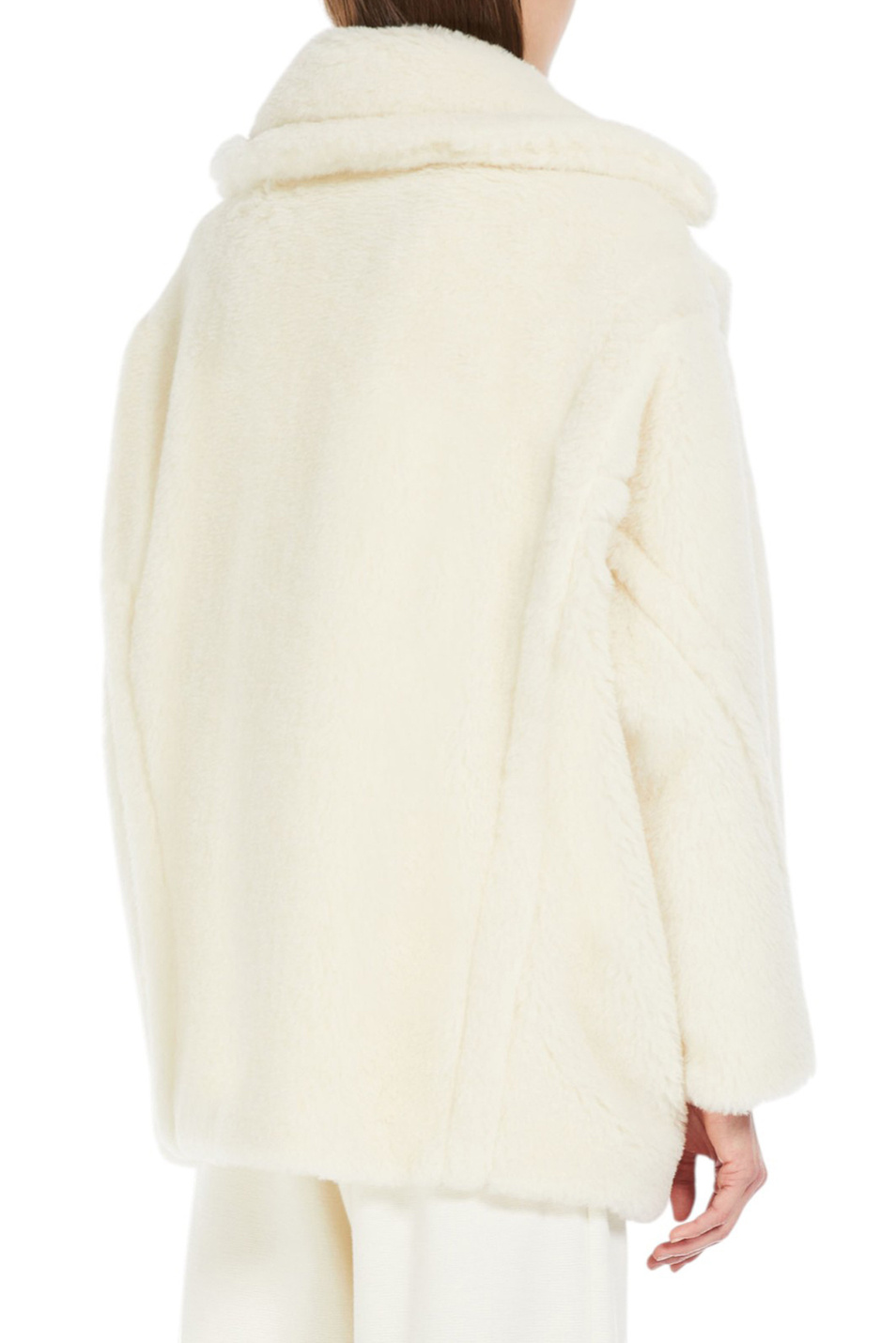 Полупальто OLGA из шерсти альпаки|Основной цвет:Кремовый Женский Max Mara Полупальто OLGA из шерсти альпаки (цвет ), артикул 2521086032 | Фото 4