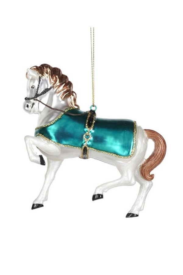 Елочная игрушка "Лошадь белая", 12см|Основной цвет:Белый Не имеет пола Goodwill Елочная игрушка "Лошадь белая", 12см (цвет ), артикул TR 22574_2 | Фото 1