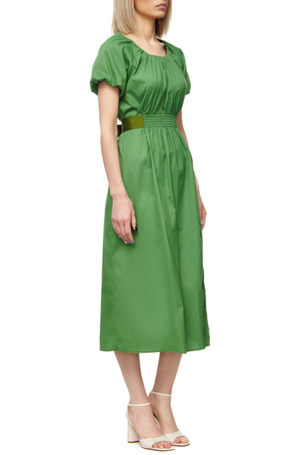 Платье DIORITE из эластичного поплина|Основной цвет:Зеленый|Артикул:72211822 | Фото 2