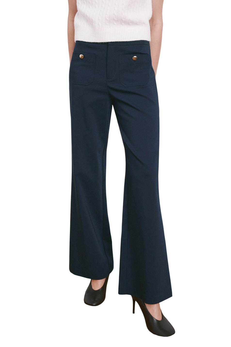 Женский Mango Брюки BUTTON прямого кроя (цвет ), артикул 27074094 | Фото 3