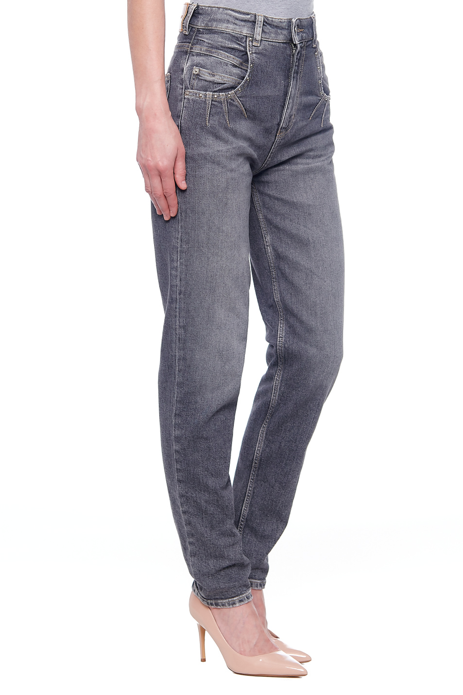Женский Emporio Armani Джинсы из эластичного хлопка (цвет ), артикул 6H2J49-2D8YZ | Фото 4