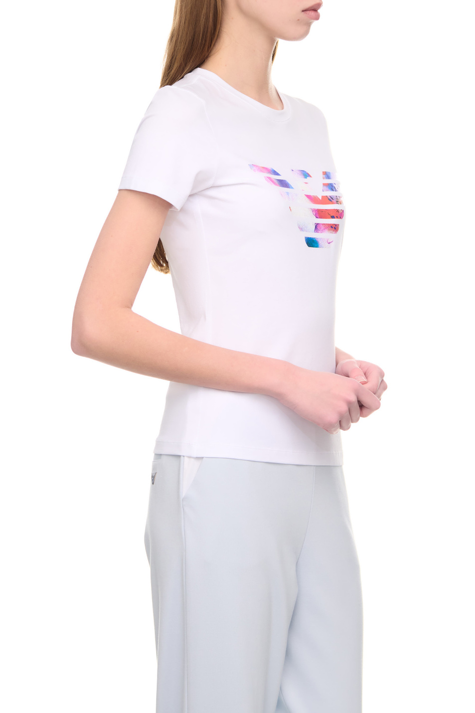 Женский Emporio Armani Футболка с крупным логотипом (цвет ), артикул 3R2T7N-2J07Z | Фото 5
