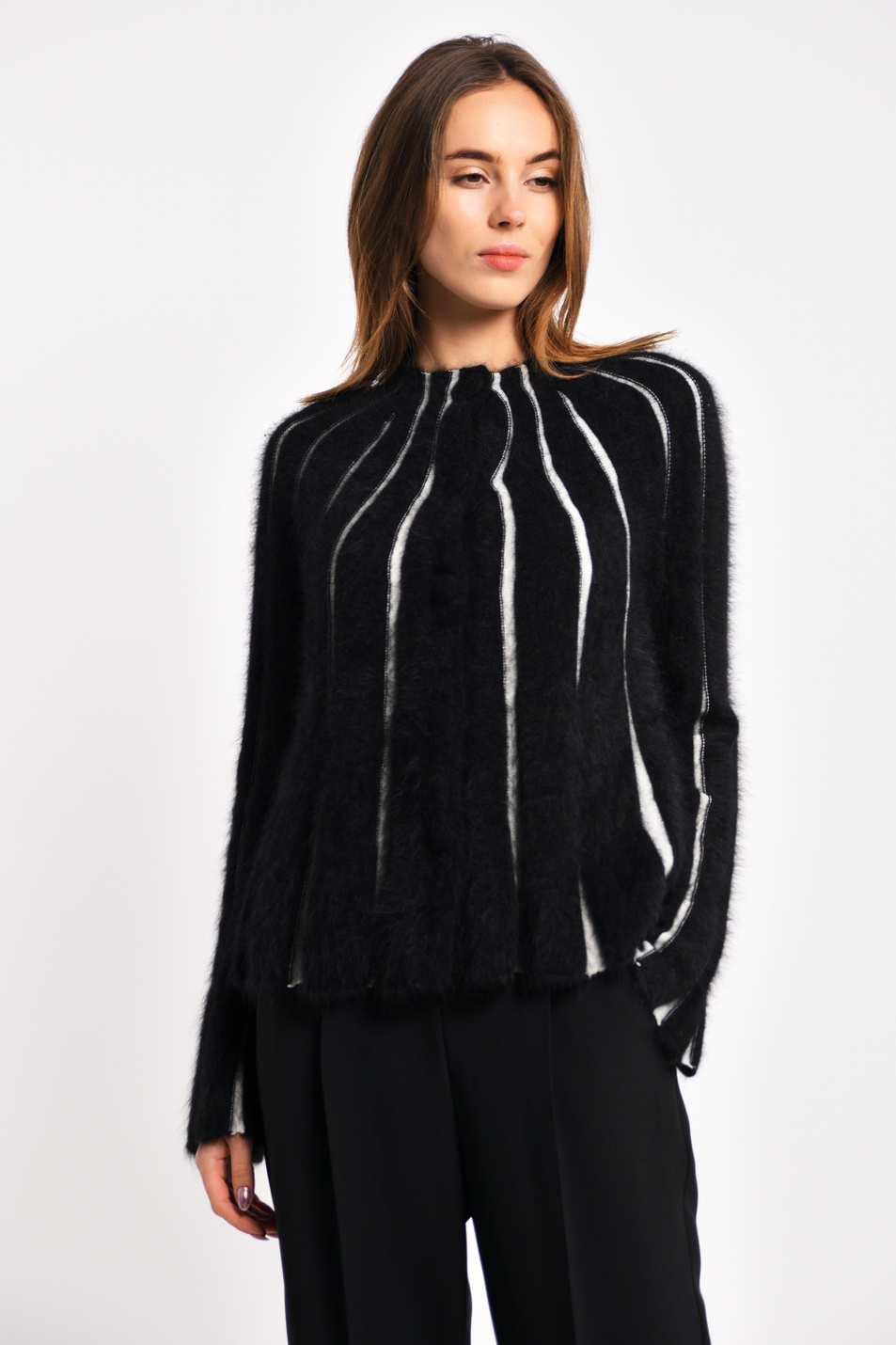 Женский Emporio Armani Джемпер из смесовой ангоры (цвет ), артикул 6G2MU8-2M38Z | Фото 1