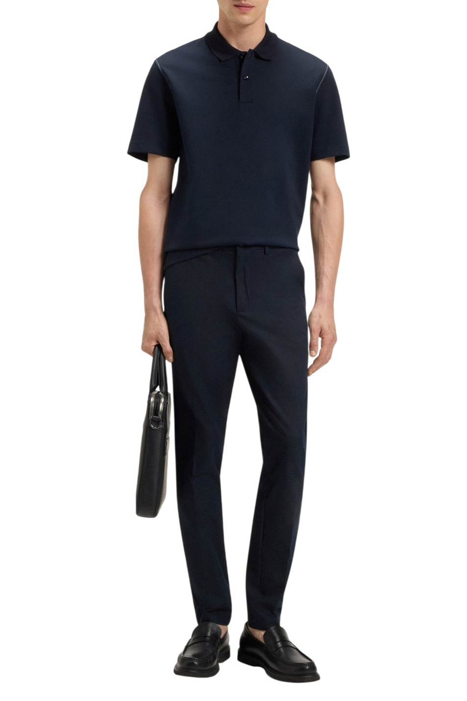 Брюки Kaiton однотонные|Основной цвет:Синий Мужской BOSS Брюки Kaiton однотонные (цвет ), артикул 50543945 | Фото 2