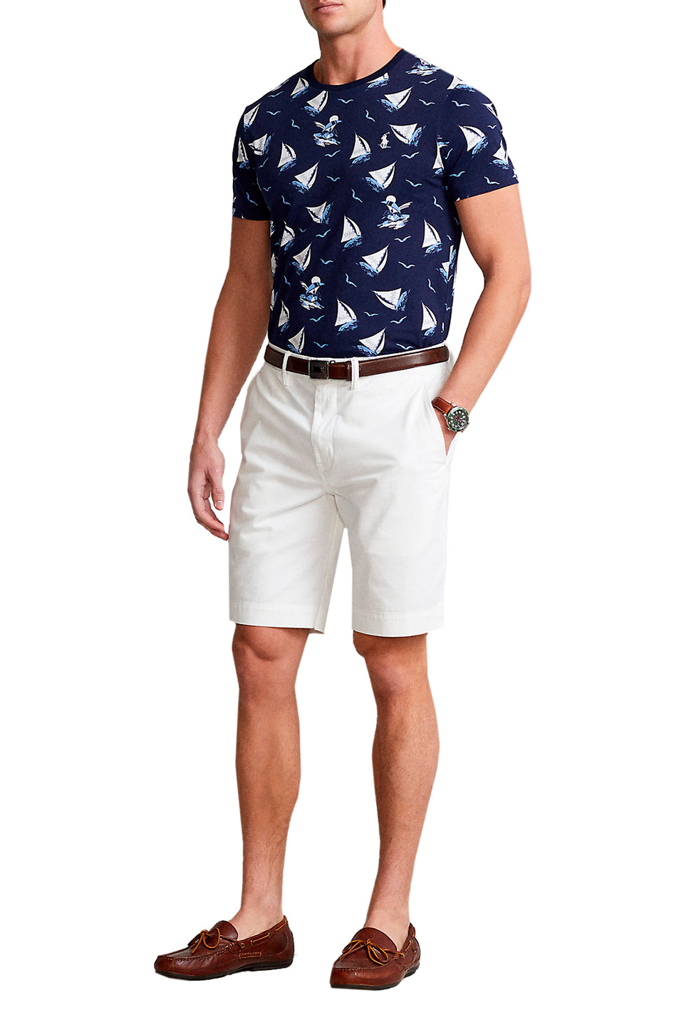 Мужской Polo Ralph Lauren Футболка из джерси Slim Fit Polo Bear (цвет ), артикул 710860606001 | Фото 2