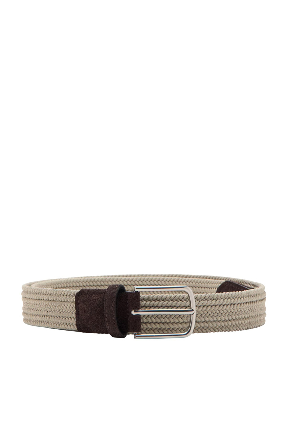 Ремень ELASTIC плетеный|Основной цвет:Бежевый Мужской Mango Man Ремень ELASTIC плетеный (цвет ), артикул 27061244 | Фото 1