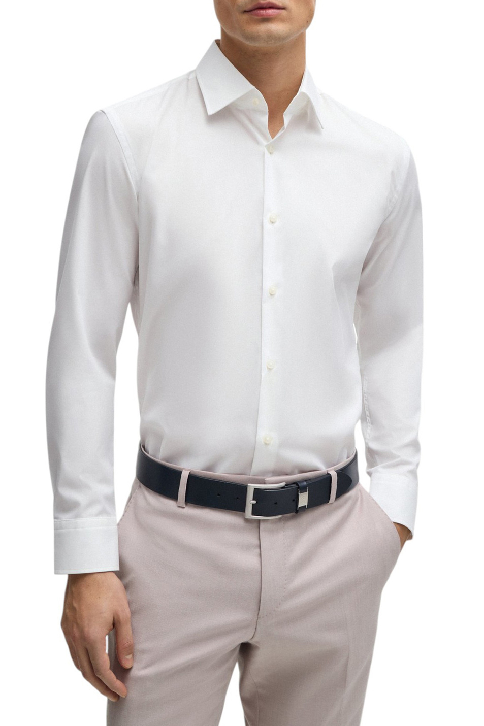 Мужской BOSS Рубашка из эластичного хлопка (цвет ), артикул 50469345 | Фото 3