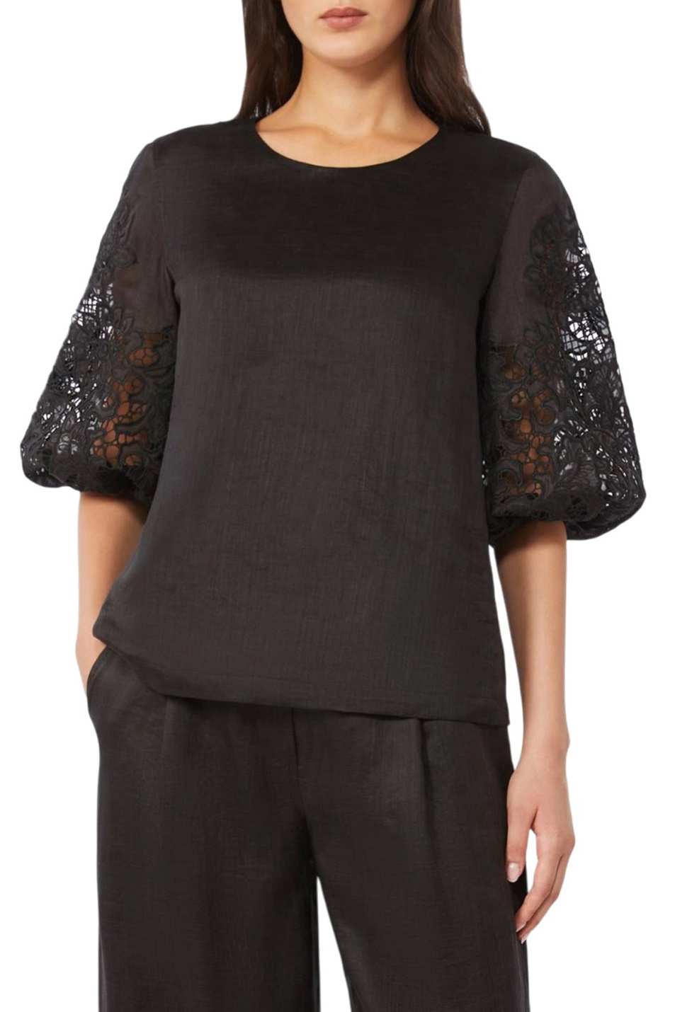 Женский Max Mara Блузка ORDINE с акцентными рукавами (цвет ), артикул 2616161012 | Фото 3