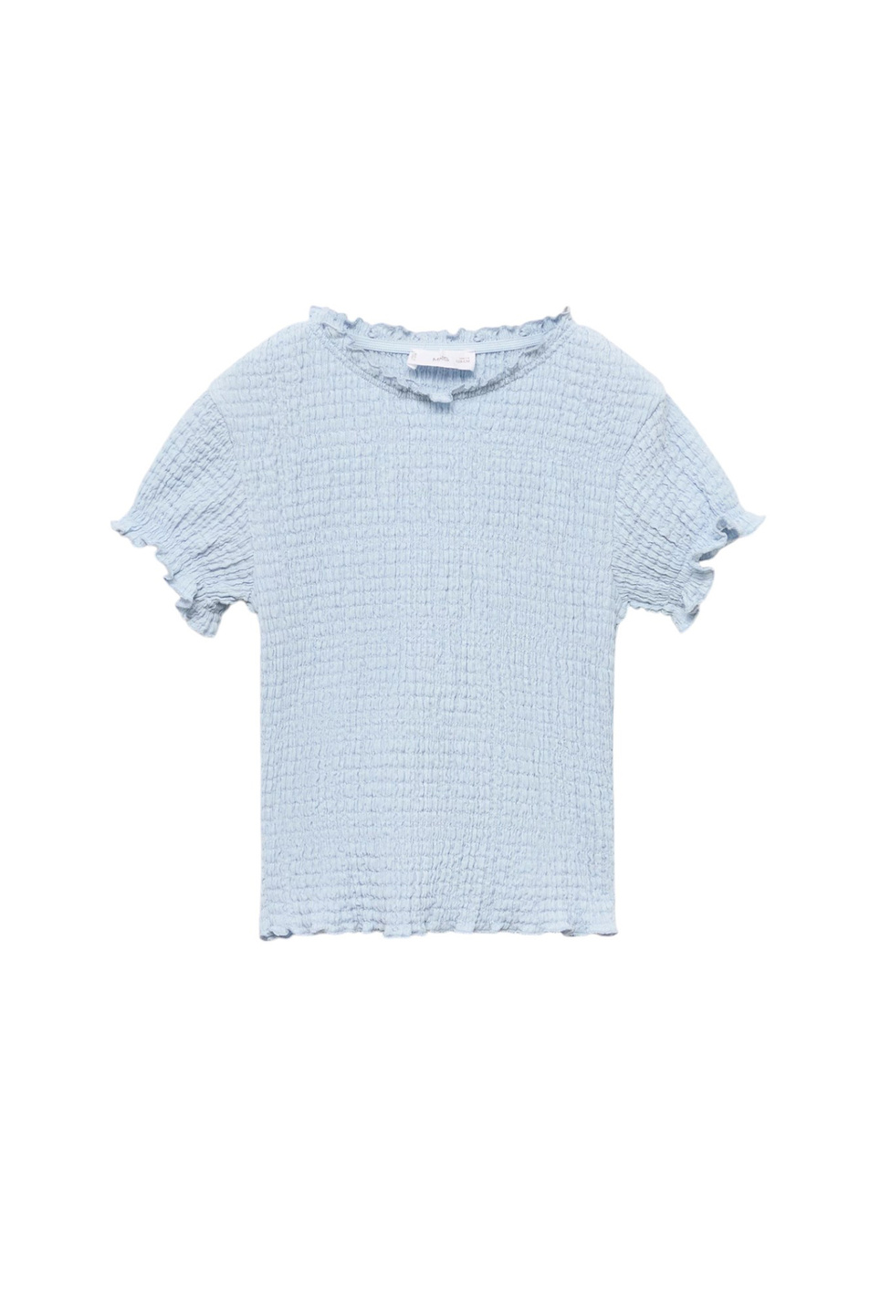 Девочкам Mango Kids Футболка VALM со сборками (цвет ), артикул 87025979 | Фото 1