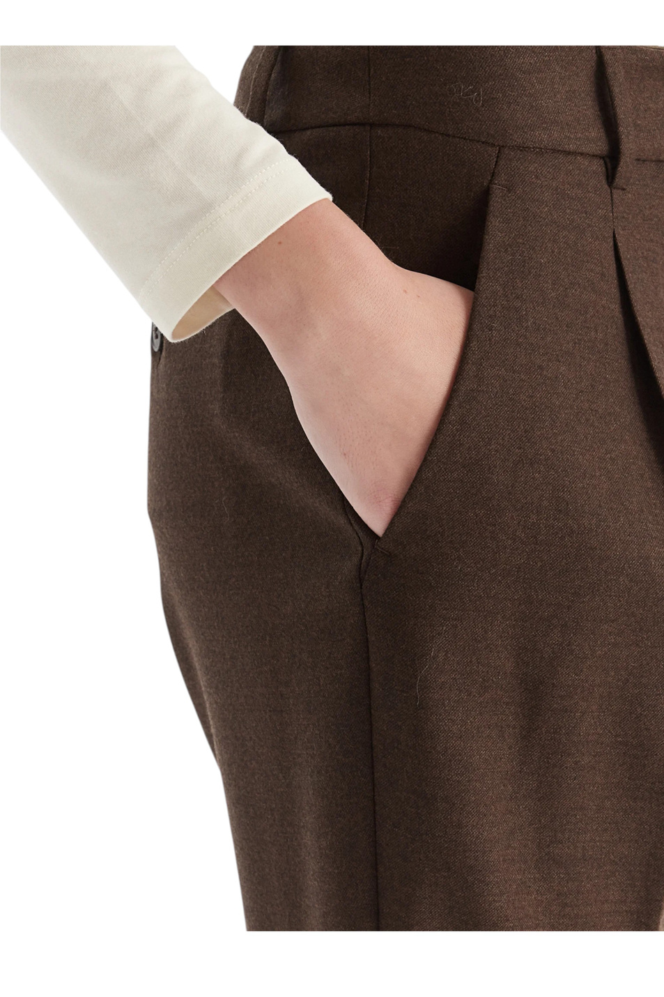 Женский Weekend Max Mara Брюки CALDAIA из эластичной шерсти (цвет ), артикул 2525136152 | Фото 5