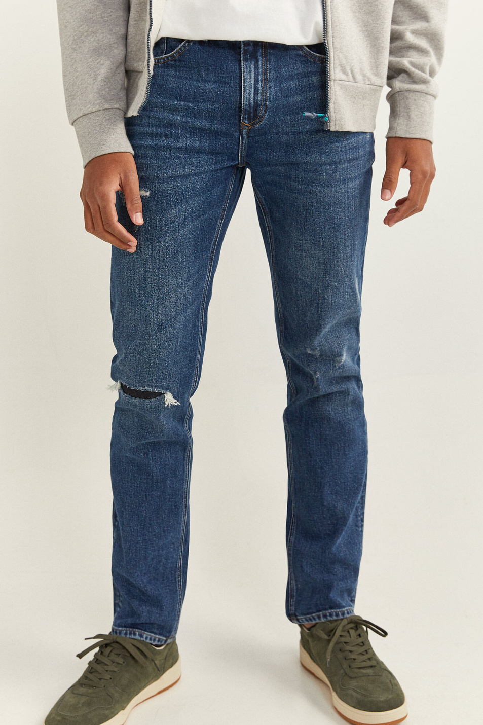 Springfield Мужские рваные джинсы (цвет ), артикул 1759841 | Фото 4