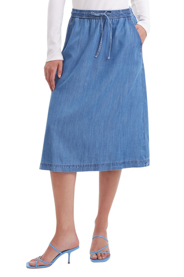 Женский Gerry Weber Юбка джинсовая с кулиской на поясе (цвет ), артикул 510024-31541 | Фото 4