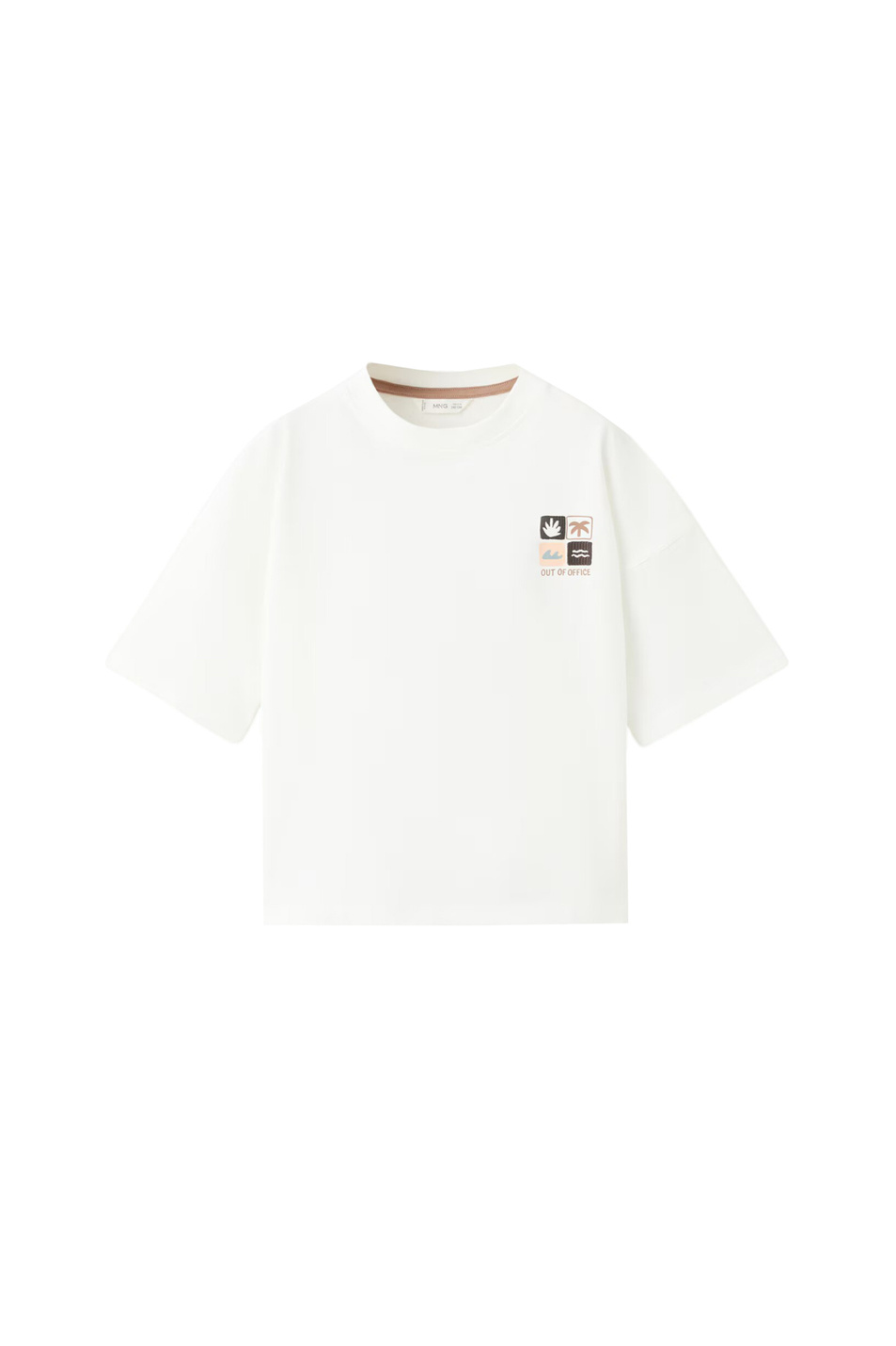 Мальчикам Mango Kids Футболка OLA из хлопка (цвет ), артикул 27076340 | Фото 1