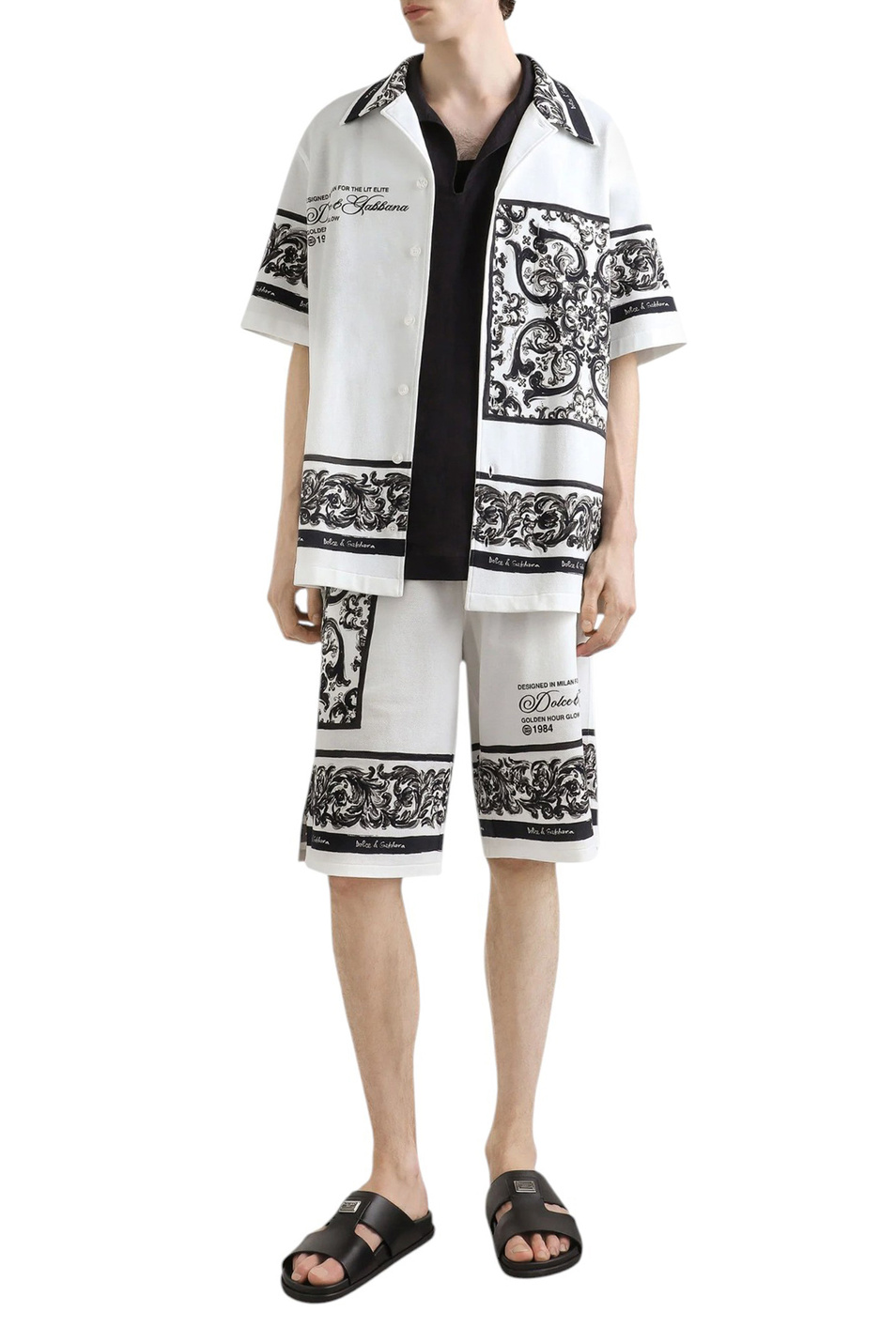 Мужской Dolce & Gabbana Рубашка с принтом майолика (цвет ), артикул G5JH9T-II7HN | Фото 2