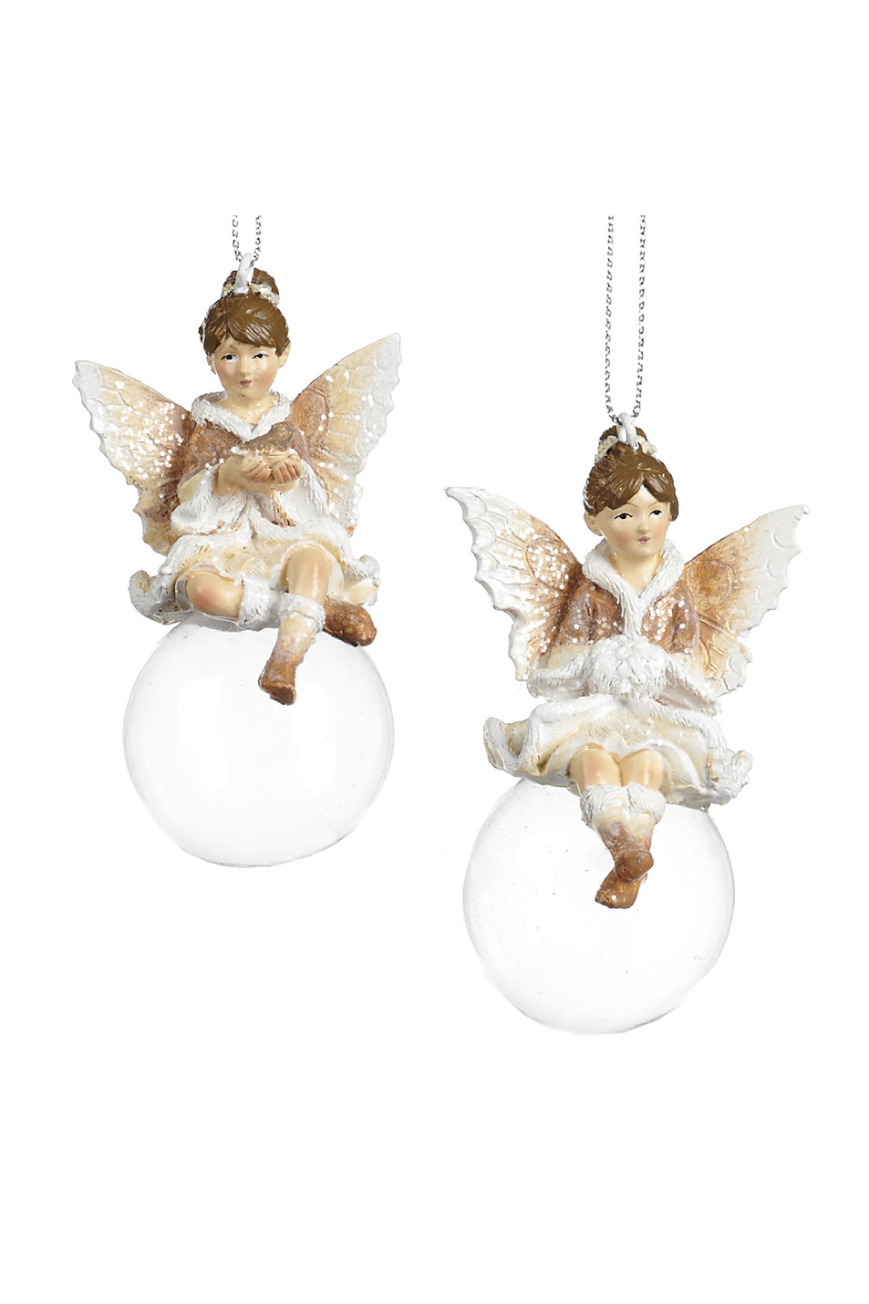 Елочная игрушка "Зимняя фея", 8см, в ассорт.|Основной цвет:Бежевый Не имеет пола Goodwill Елочная игрушка "Зимняя фея", 8см, в ассорт. (цвет ), артикул MC 38065 | Фото 1