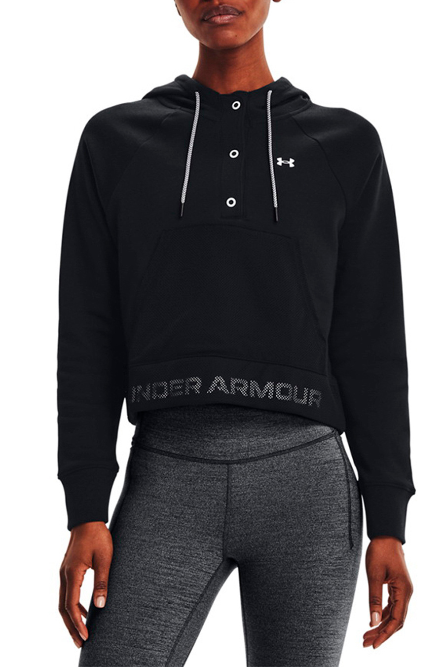 Женский Under Armour Толстовка Rival Fleece Mesh (цвет ), артикул 1365844-001 | Фото 3