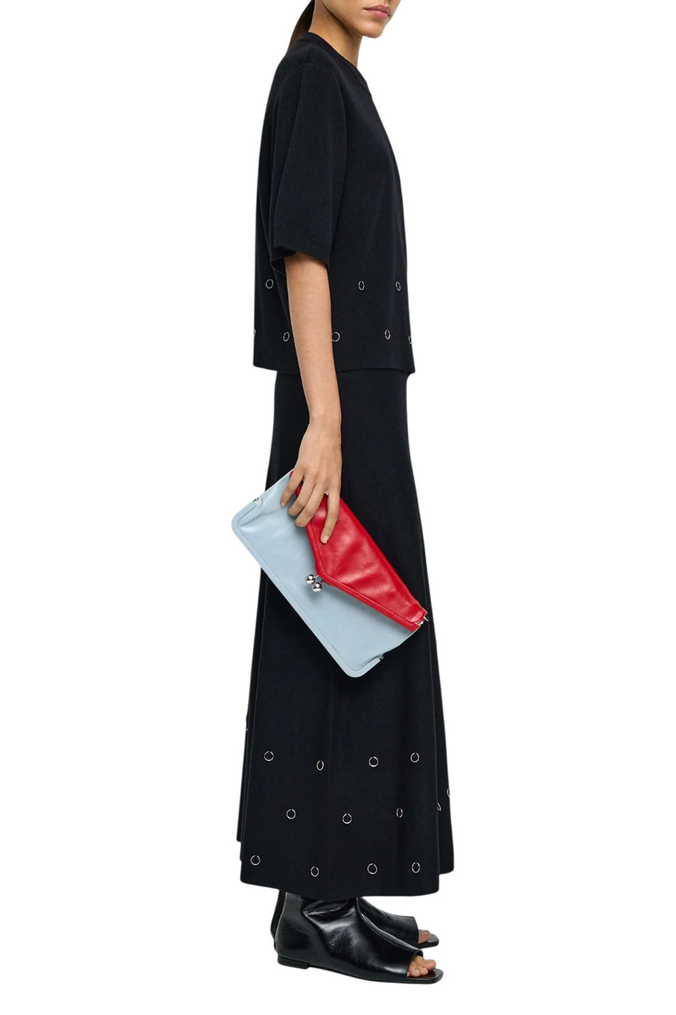 Женский Parfois Юбка трикотажная с люверсами (цвет ), артикул 242726 | Фото 2