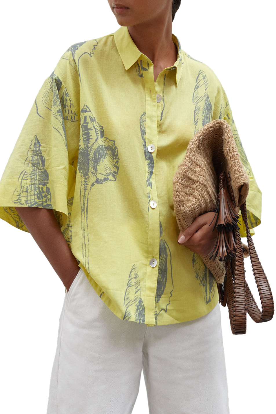 Parfois Рубашка из натурального хлопка с принтом (цвет ), артикул 190835 | Фото 3