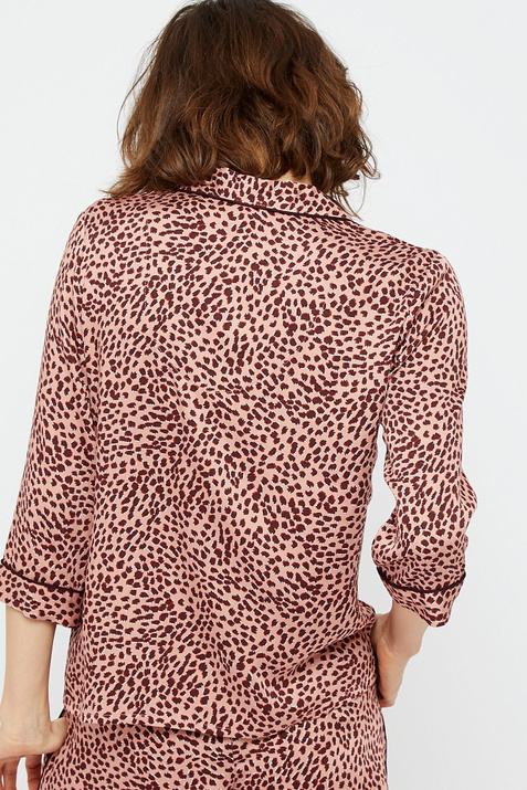 Etam Пижамная рубашка из натуральной вискозы с принтом GAZELLE ( цвет), артикул 6515899 | Фото 4