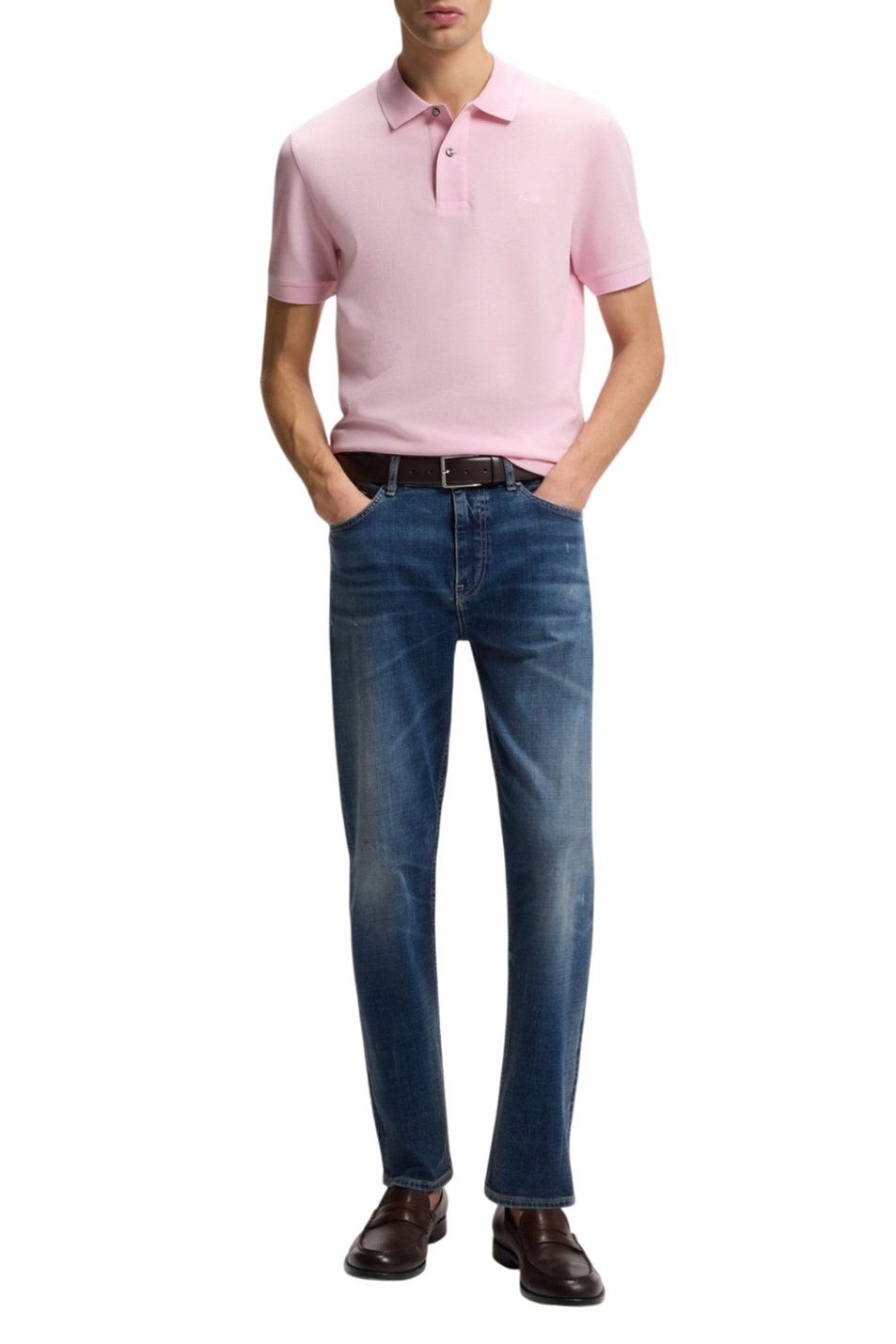 Мужской BOSS Поло Pallas из натурального хлопка (цвет ), артикул 50553564 | Фото 3