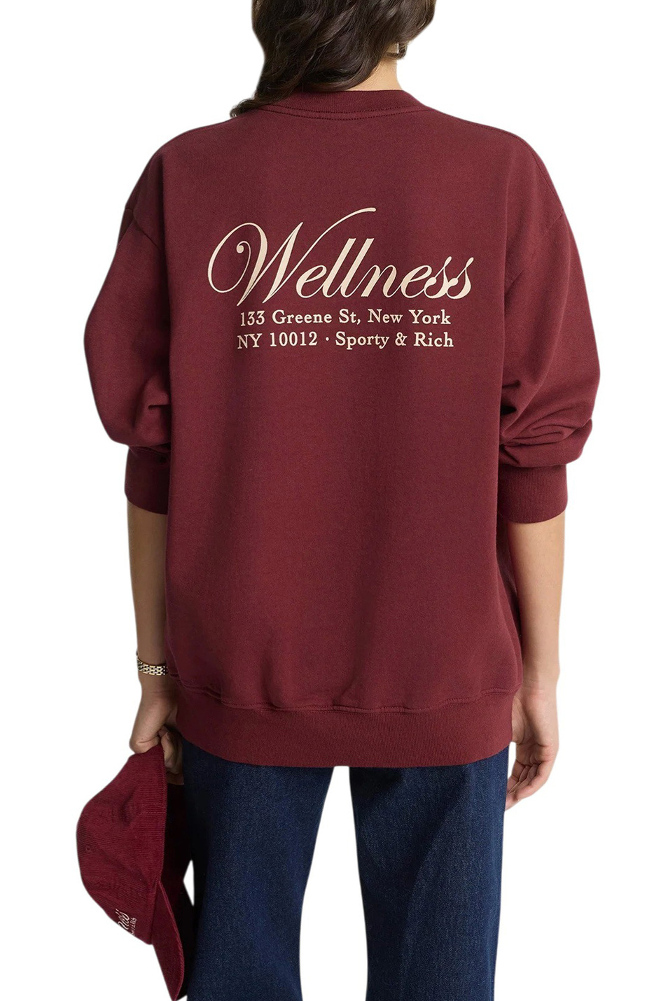 Женский Sporty & Rich Свитшот Soho из хлопка (цвет ), артикул ST07162083RE10 | Фото 3