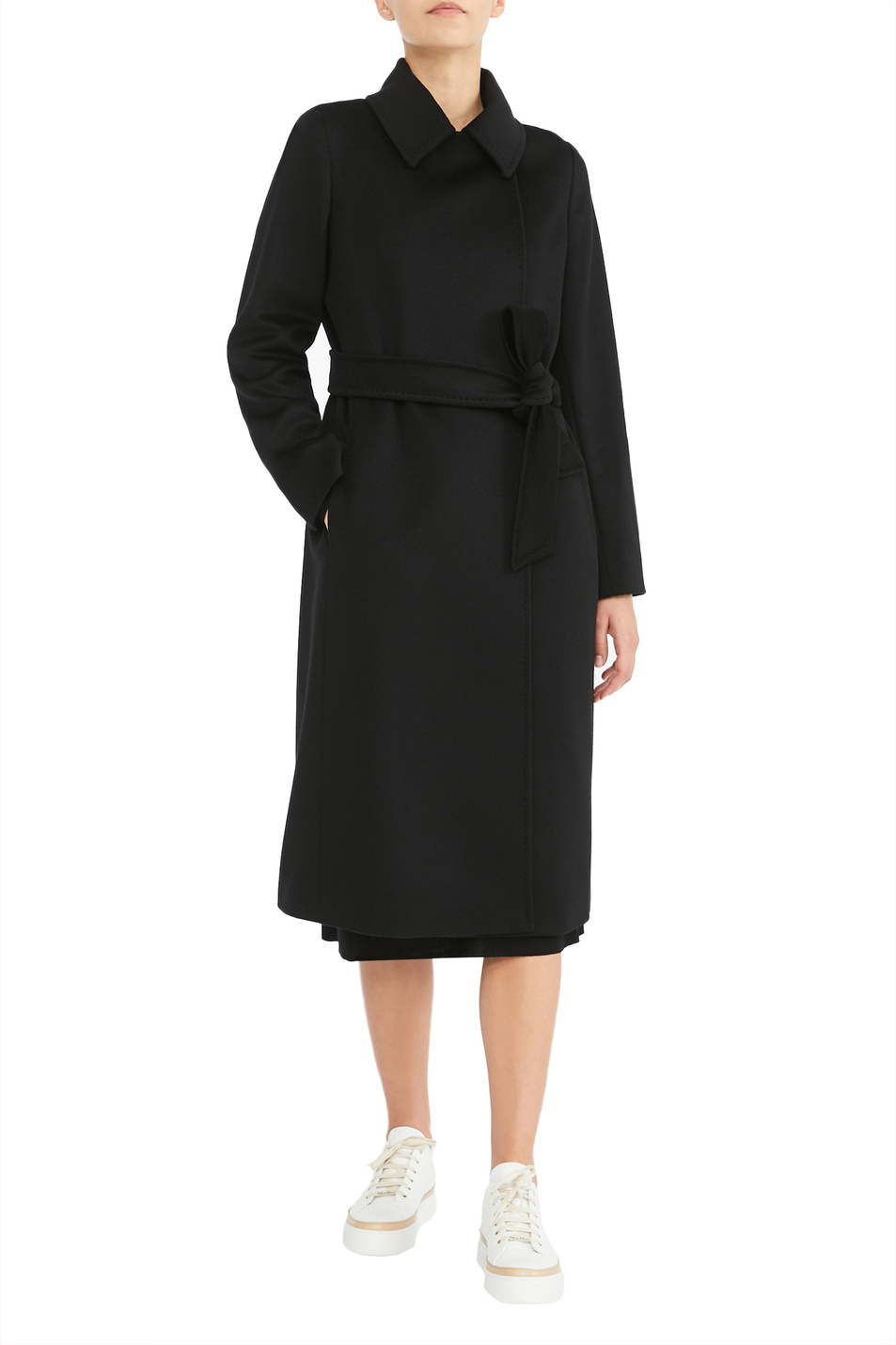 Женский Max Mara Длинное двубортное пальто BCOLLAG (цвет ), артикул 60161229 | Фото 3