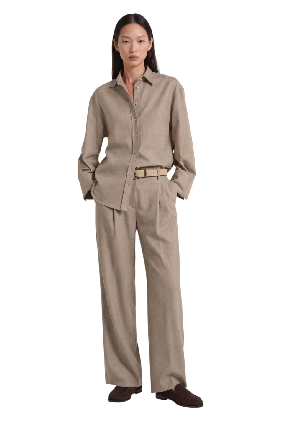 Женский Brunello Cucinelli Брюки из чистой шерсти (цвет ), артикул MG550P9026 | Фото 3
