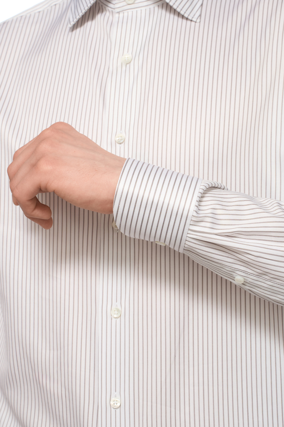 Мужской Canali Рубашка из хлопка (цвет ), артикул NCL7018GR03450 | Фото 6