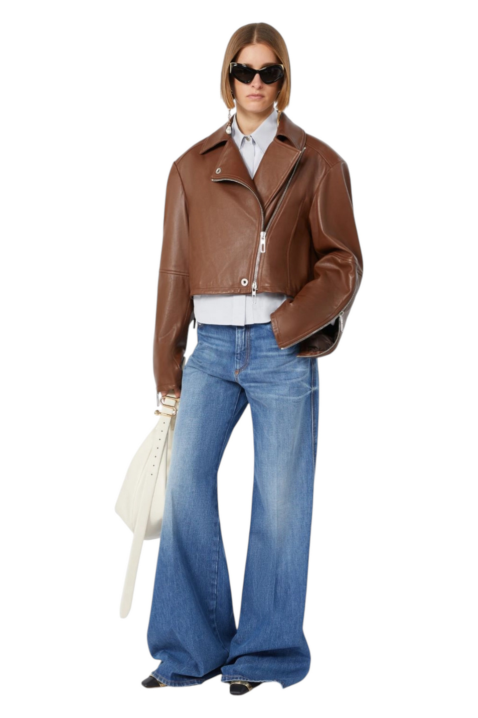 Женский Sportmax Джинсы MEANDRO из хлопка (цвет ), артикул 2622186065 | Фото 2