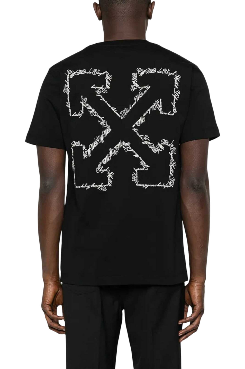 Мужской Off-White Футболка Script Arrow с вышивкой (цвет ), артикул OMAA027S26JER0020001 | Фото 4