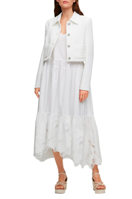 Платье из натурального хлопка|Основной цвет:Белый|Артикул:50487508 | Фото 2