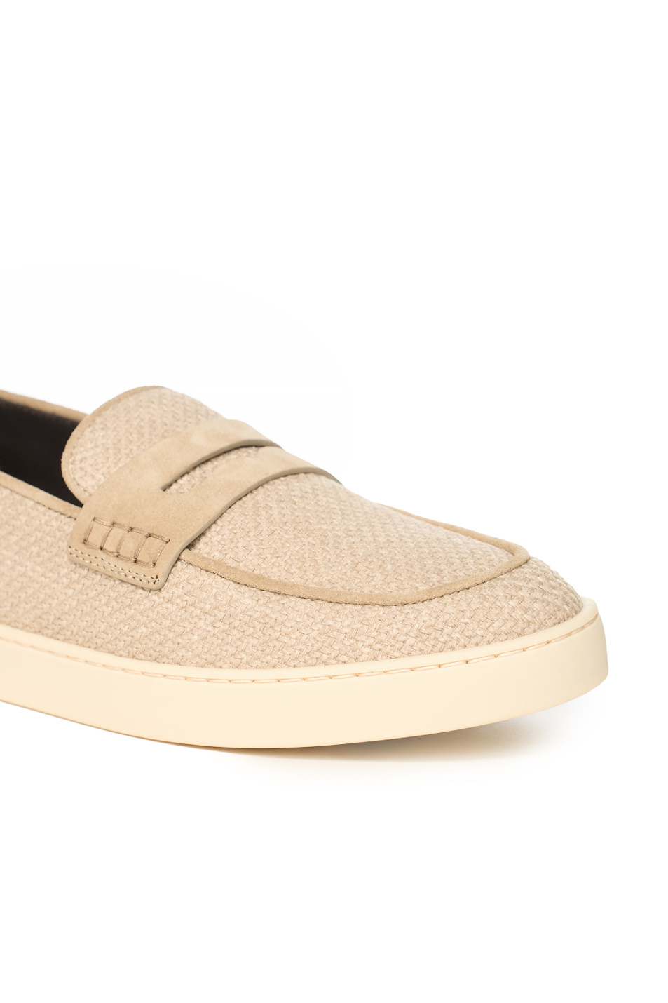 Лоферы из натуральной замши|Основной цвет:Бежевый Мужской Canali Лоферы из натуральной замши (цвет ), артикул 461217ERC01272 | Фото 5