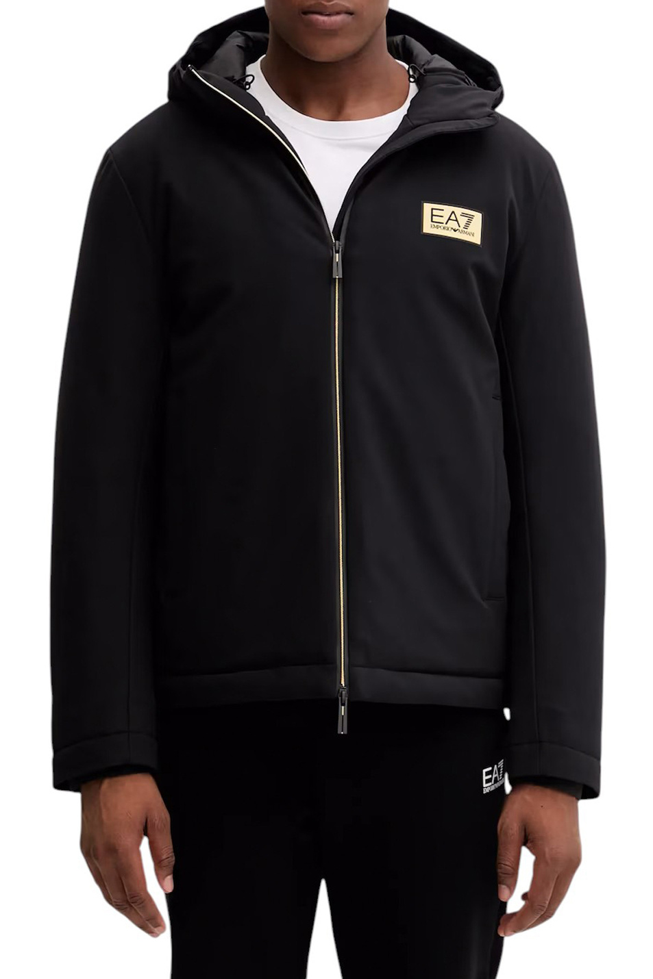 Куртка с логотипом|Основной цвет:Черный Мужской EA7 Куртка с логотипом (цвет ), артикул 7M001020-AF13563 | Фото 3