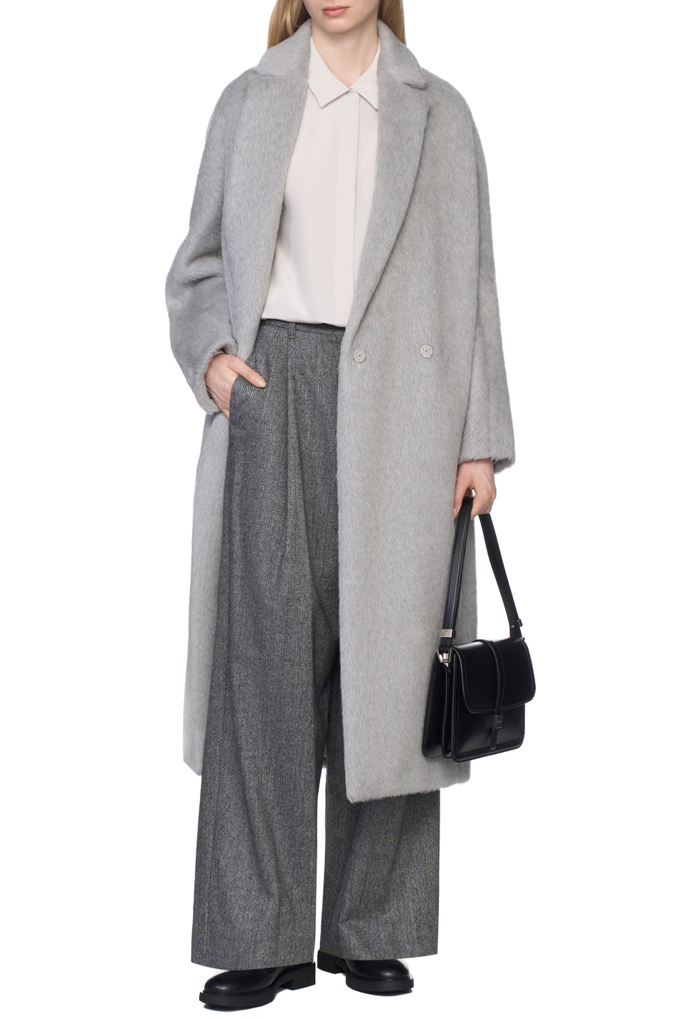 Женский Max Mara Блузка AROLD из эластичного шелка (цвет ), артикул 2529116063 | Фото 3