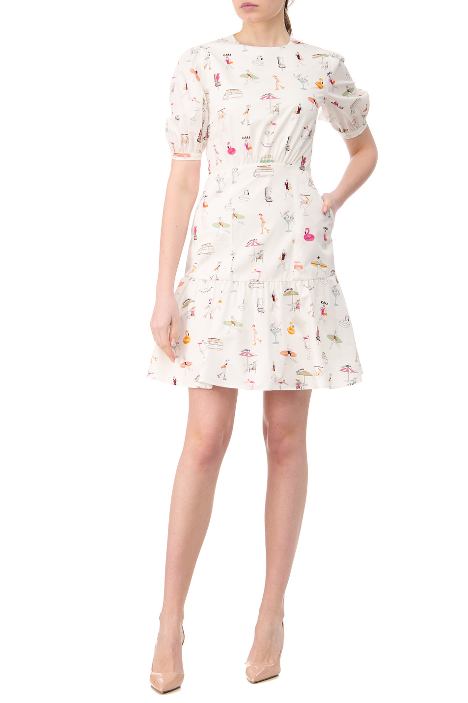 BOSS Платье из натурального хлопка (цвет ), артикул 50473975 | Фото 3