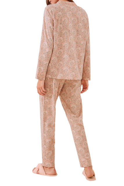 Пижама в рубашечном стиле с принтом|Основной цвет:Мультиколор|Артикул:3594621 | Фото 2