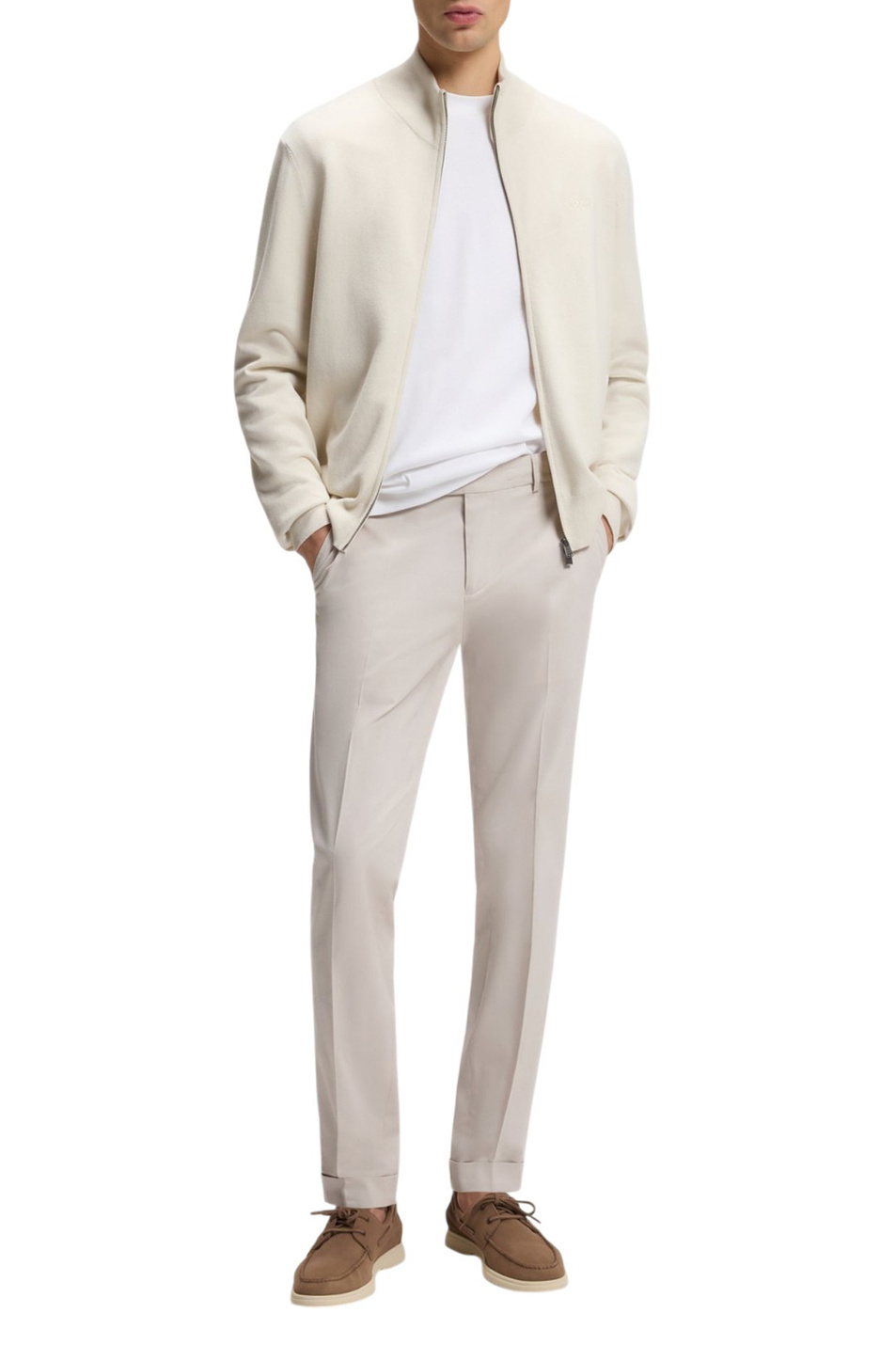 Мужской BOSS Брюки Genius из эластичного хлопка (цвет ), артикул 50561572 | Фото 2