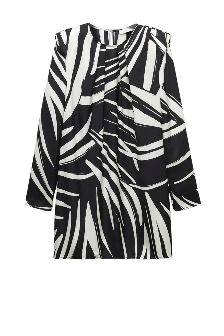 Платье DELFINA с принтом|Основной цвет:Черный|Артикул:57033812 | Фото 1