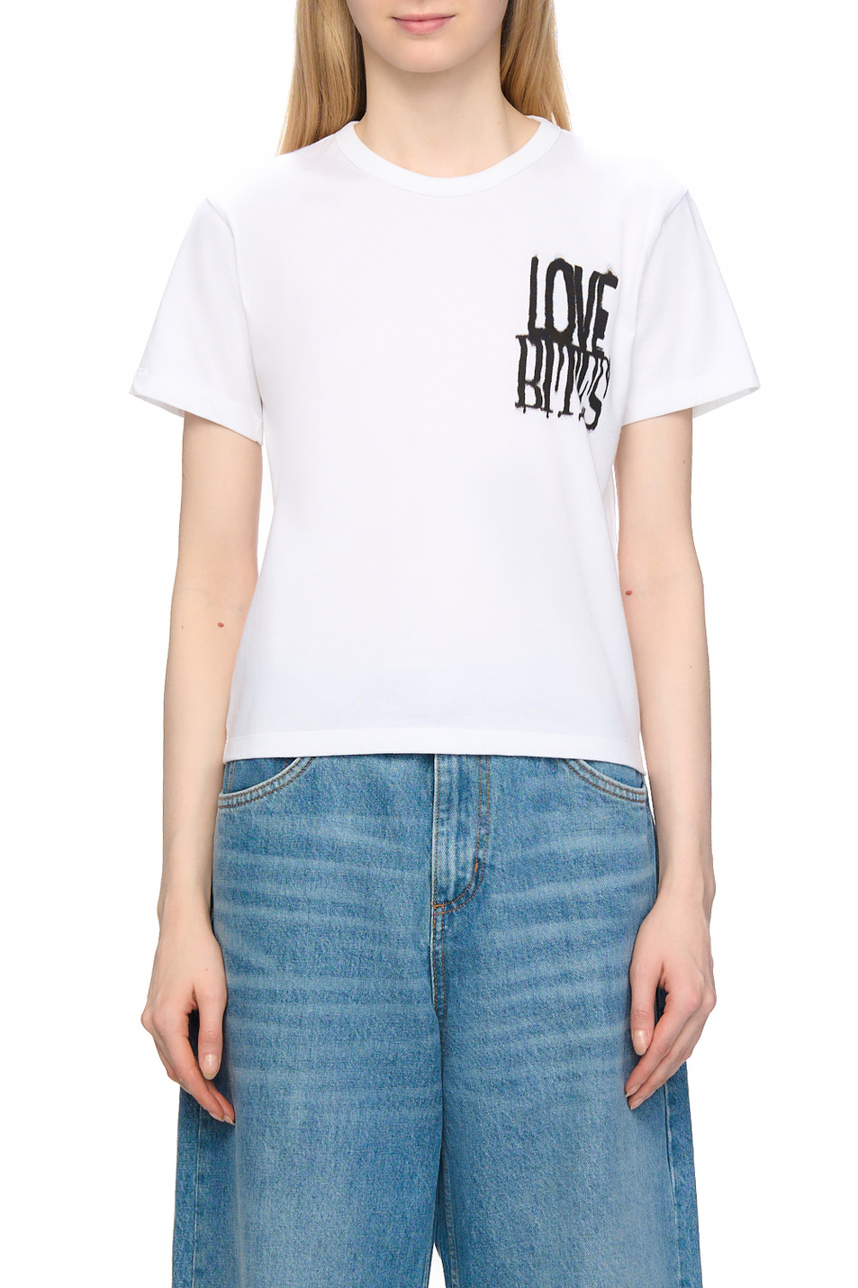 Женский HUGO Футболка Destrel из хлопка (цвет ), артикул 50528015 | Фото 4