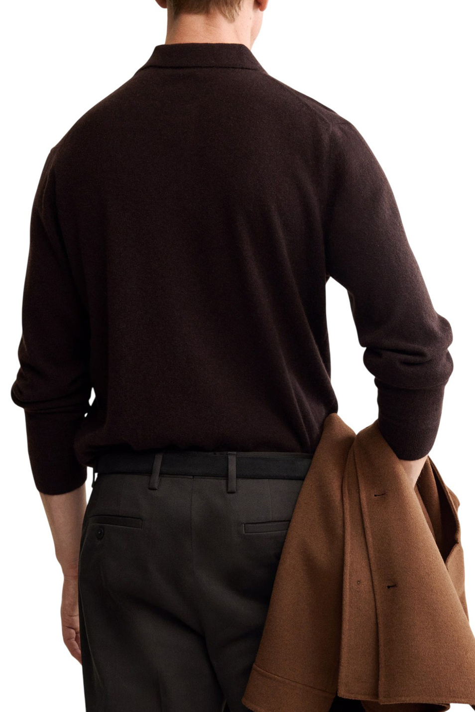 Мужской Mango Man Джемпер поло CASHS из кашемира (цвет ), артикул 17078276 | Фото 4