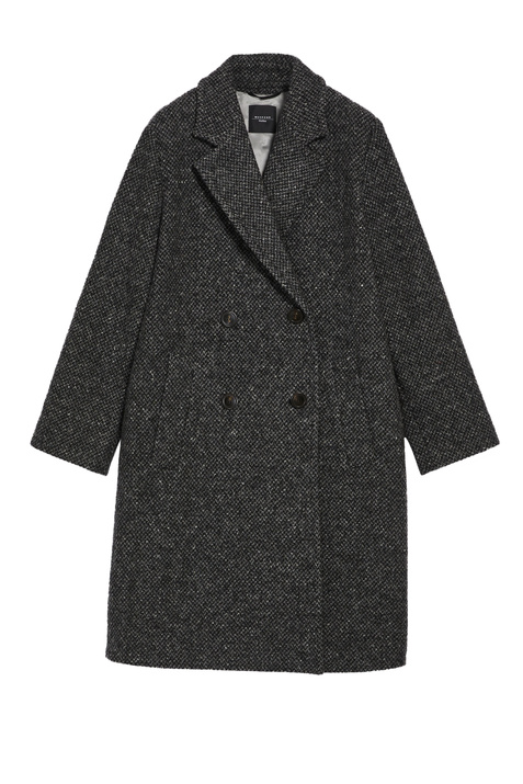 Weekend Max Mara Твидовое пальто EBRIDI из натуральной шерсти ( цвет), артикул 50161623 | Фото 1